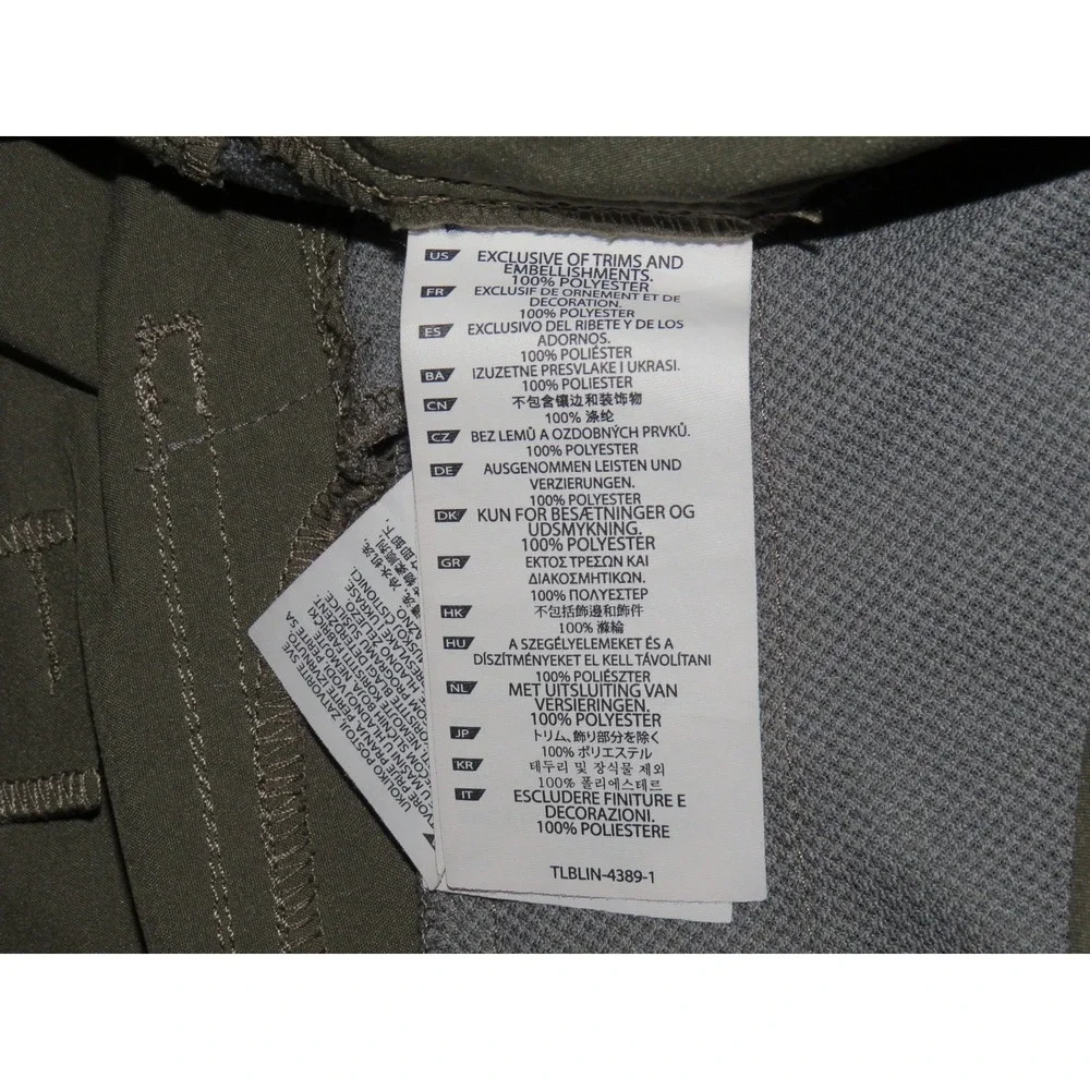 5.11 Tactical 100% Polyester Dark Green Light Weight Performance Shorts Men's 44